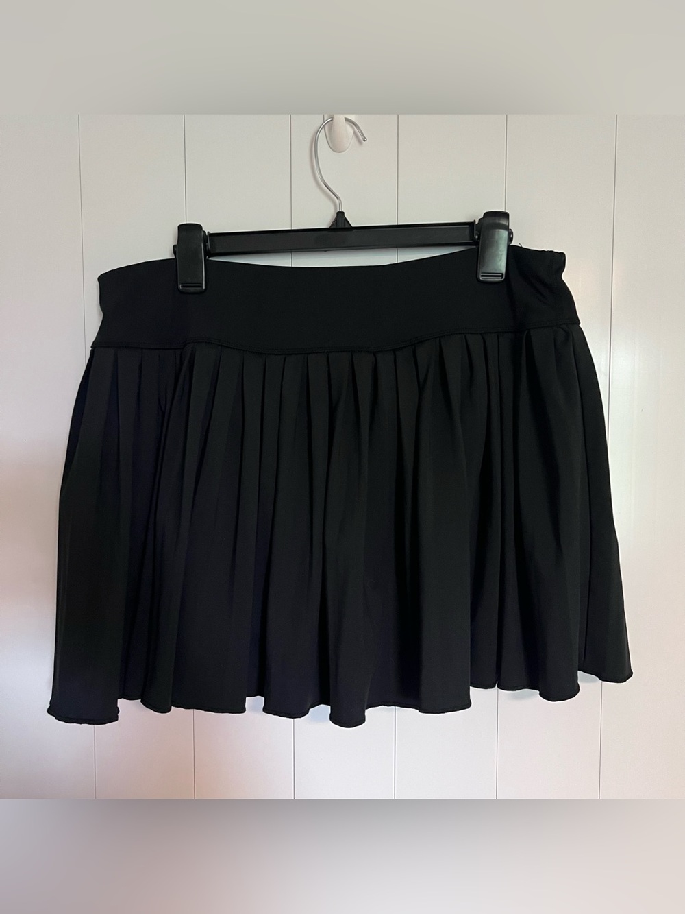 Ultra Flirt Black Pleated Skater Skirt